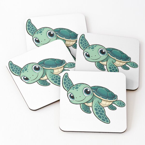 Item preview, Cute Swimming Baby Sea Turtle Illustration   designed and sold by Jaideep Walia.
