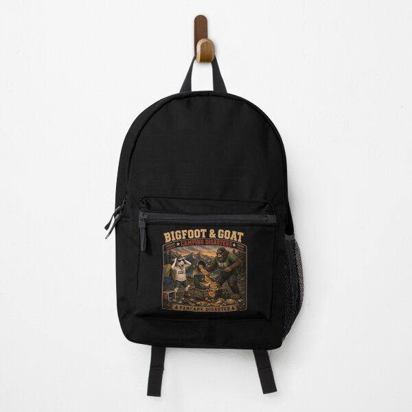 Item preview, Bigfoot And Goat Pancake Disaster Funny Camping Breakfast designed and sold by NicheBloom.