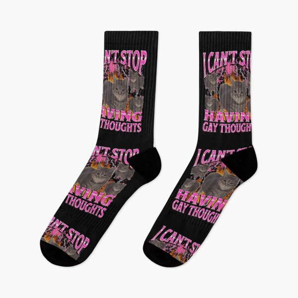 Item preview, Can'T Stop Having Gay Thoughts Funny Cat Meme Bootleg designed and sold by DheninStudio.