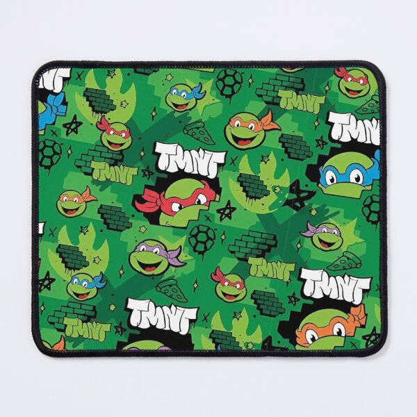 Item preview, A Playful and Colorful Graphic Design Featuring Iconic Teenage Mutant Ninja Turtles with a Bright Green Background and Fun Patterns Representing Their Adventures designed and sold by Matt_Smith.