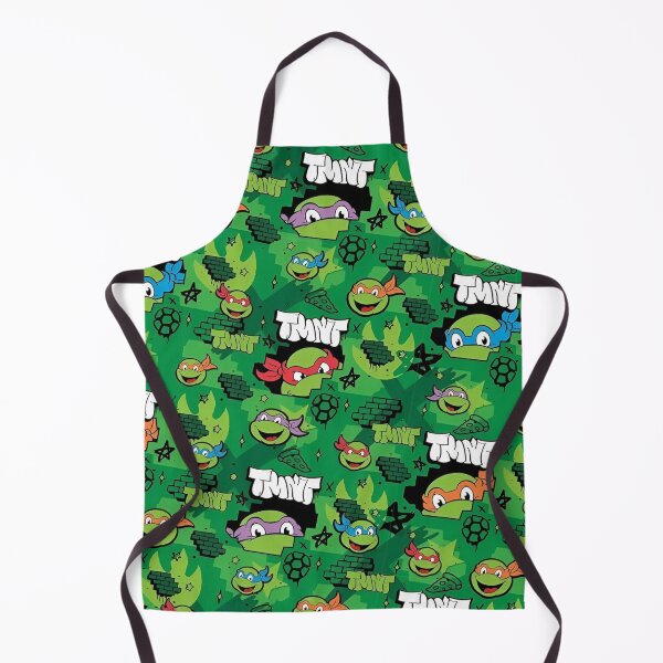 Item preview, A Playful and Colorful Graphic Design Featuring Iconic Teenage Mutant Ninja Turtles with a Bright Green Background and Fun Patterns Representing Their Adventures designed and sold by Matt_Smith.