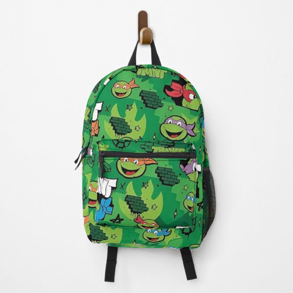 Item preview, A Playful and Colorful Graphic Design Featuring Iconic Teenage Mutant Ninja Turtles with a Bright Green Background and Fun Patterns Representing Their Adventures designed and sold by Matt_Smith.