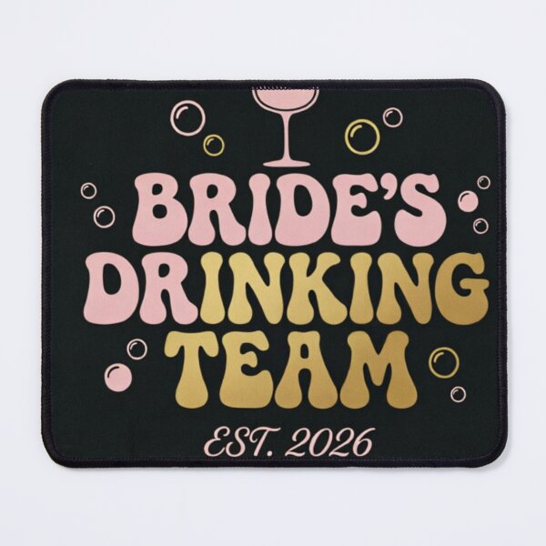 Item preview, Bride's Drinking Team Shirt | Bachelorette Party Tee | Bridal Squad 2026 designed and sold by FurryPrintLab-FurryPrintLabDesign.