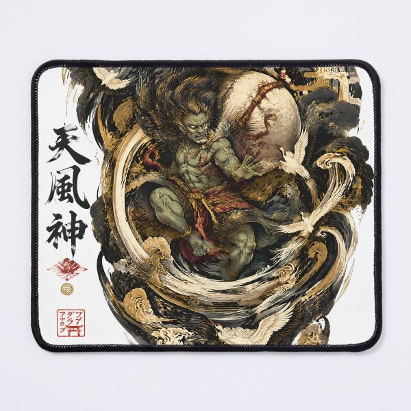 Item preview, Fujin – Japanese Wind God Mythology Art designed and sold by kaxymax.