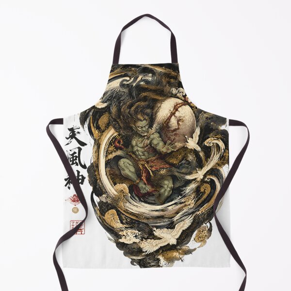 Item preview, Fujin – Japanese Wind God Mythology Art designed and sold by kaxymax.
