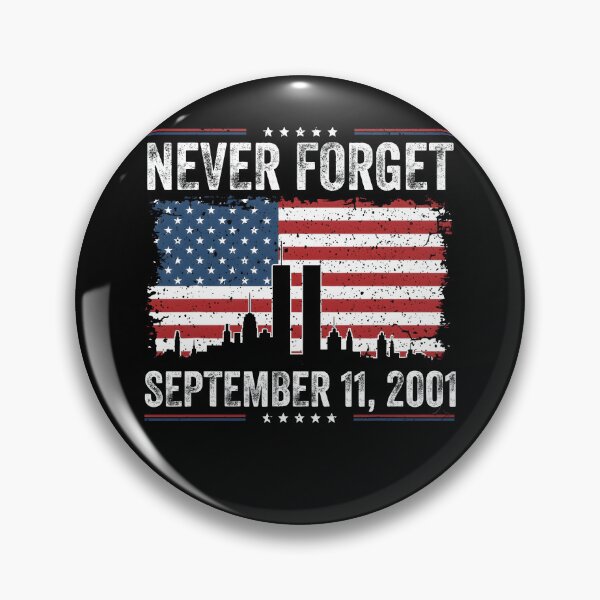 Item preview, Never Forget September 11 2001 Memorial, Twin Towers American Flag Tribute, 9/11 Remembrance, Patriotic History Design designed and sold by Phirivey.