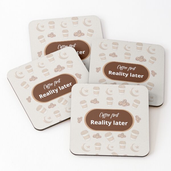 Item preview, Coffee First Reality Later Funny Coffee Lover Journal designed and sold by Malek281125.