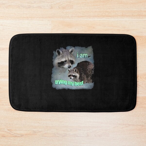 Item preview, Trying Raccoon Meme designed and sold by DheninStudio.