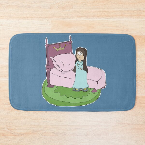 Item preview, Princess and the Pea Cartoon | Funny Insomnia Meme Sticker designed and sold by MyxaART.