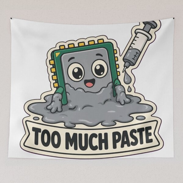 Item preview, Thermal Paste Disaster | Funny Gaming PC Build Hardware Humour designed and sold by DebugLab.