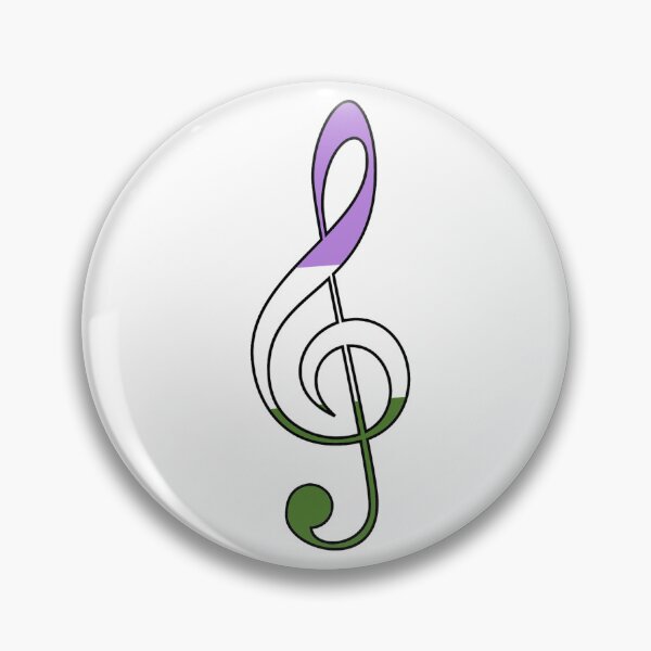 Item preview, Treble Clef - Genderqueer designed and sold by TheReedRoom.