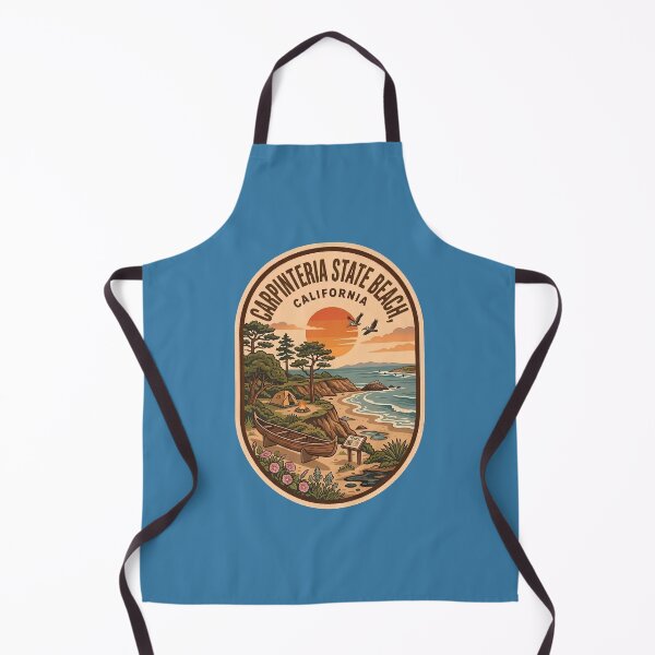 Item preview, Carpinteria State Beach California Vintage Camping Travel Badge designed and sold by LittleArij.