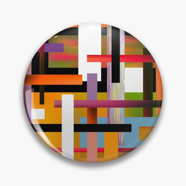 Item preview, Vibrant Multicolored Abstract Geometrical Shapes - Original Art designed and sold by ABG Inspirational Art.