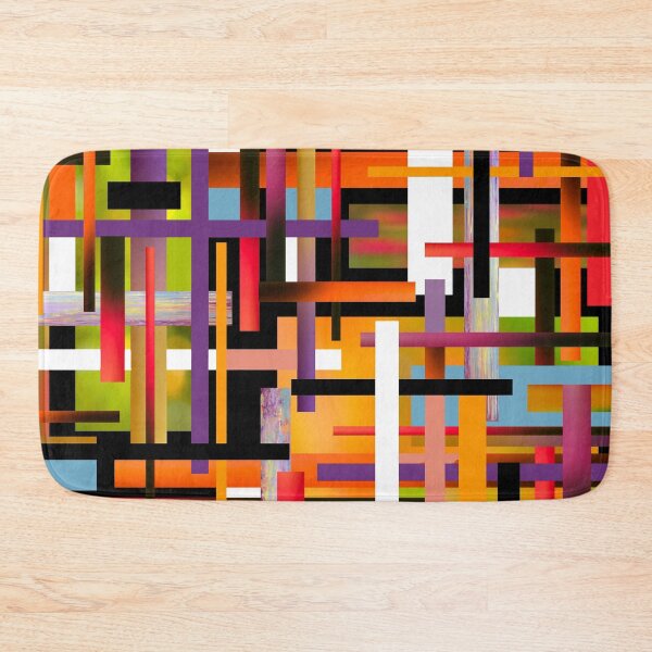 Item preview, Vibrant Multicolored Abstract Geometrical Shapes - Original Art designed and sold by ABG Inspirational Art.