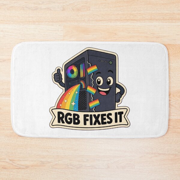 Item preview, RGB Fixes Everything | Funny Gaming PC Build Hardware Humour designed and sold by DebugLab.