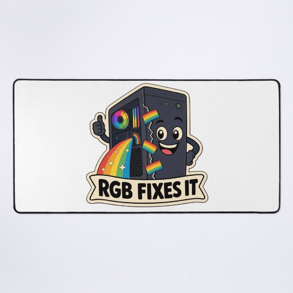 Item preview, RGB Fixes Everything | Funny Gaming PC Build Hardware Humour designed and sold by DebugLab.