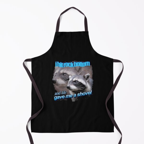 Item preview, Rock Bottom Raccoon Meme designed and sold by DheninStudio.