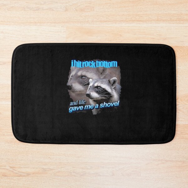 Item preview, Rock Bottom Raccoon Meme designed and sold by DheninStudio.