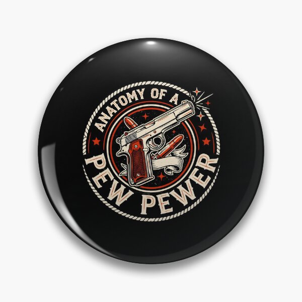 Item preview, Anatomy of A Pew Pewer Funny Pistol for Gun Lovers designed and sold by Redgiant87x.