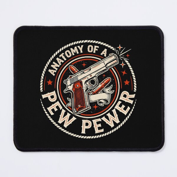 Item preview, Anatomy of A Pew Pewer Funny Pistol for Gun Lovers designed and sold by Redgiant87x.