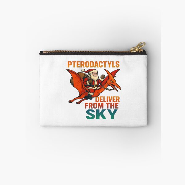 Item preview, Pterodactyls Deliver From The Sky Santa Dinosaur Christmas designed and sold by ColeLaniTrading.