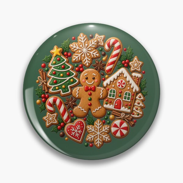 Item preview, Vintage Bakery Christmas Holiday Festive Gift - Christmas Gingerbread Man Cookie Collection designed and sold by Artycom.
