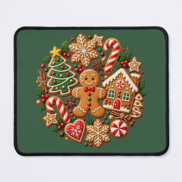 Item preview, Vintage Bakery Christmas Holiday Festive Gift - Christmas Gingerbread Man Cookie Collection designed and sold by Artycom.