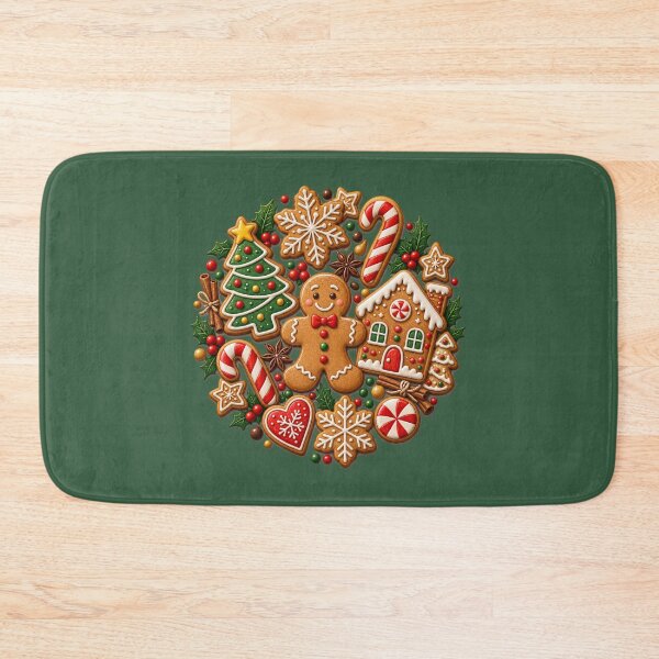 Item preview, Vintage Bakery Christmas Holiday Festive Gift - Christmas Gingerbread Man Cookie Collection designed and sold by Artycom.
