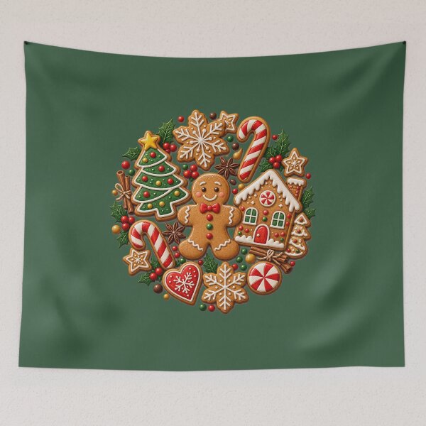 Item preview, Vintage Bakery Christmas Holiday Festive Gift - Christmas Gingerbread Man Cookie Collection designed and sold by Artycom.