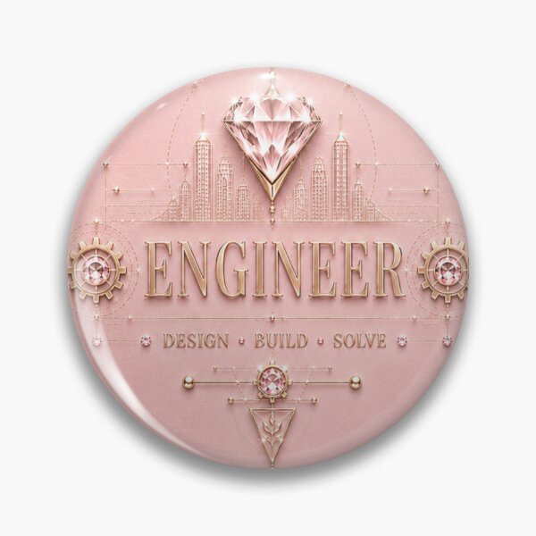 Item preview, Engineer – Blush Pink Gold Diamond Engineering Design designed and sold by HO•Designs.