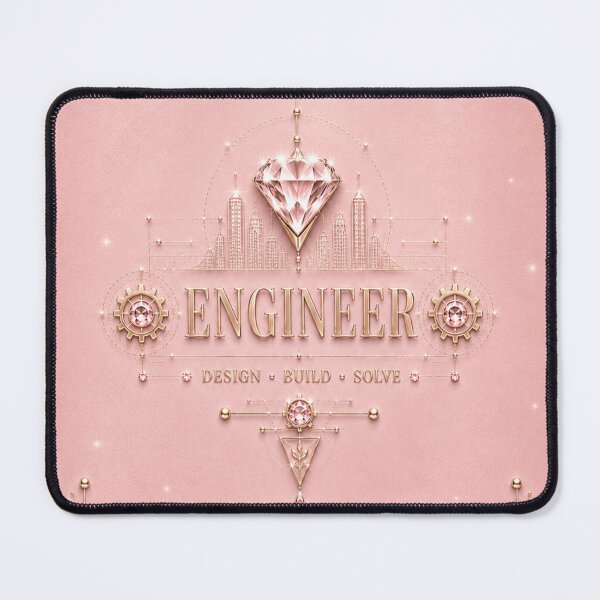 Item preview, Engineer – Blush Pink Gold Diamond Engineering Design designed and sold by HO•Designs.