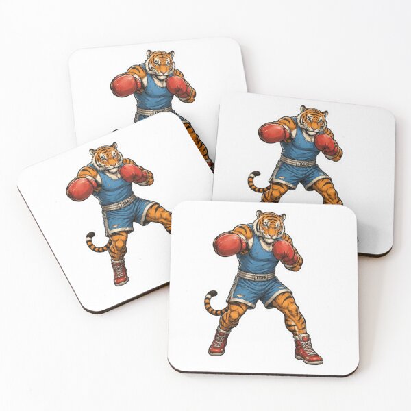 Item preview, Muscular Boxing Tiger in Fighting Stance designed and sold by Snurly.