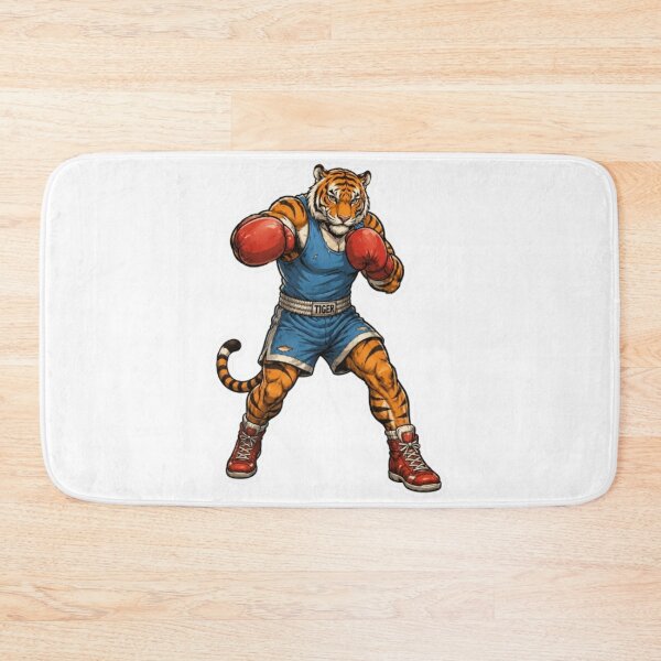 Item preview, Muscular Boxing Tiger in Fighting Stance designed and sold by Snurly.