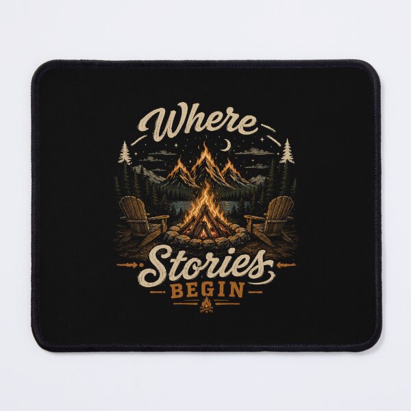 Item preview, Where Stories Begin- Campfire Nights designed and sold by Side Quest Co..