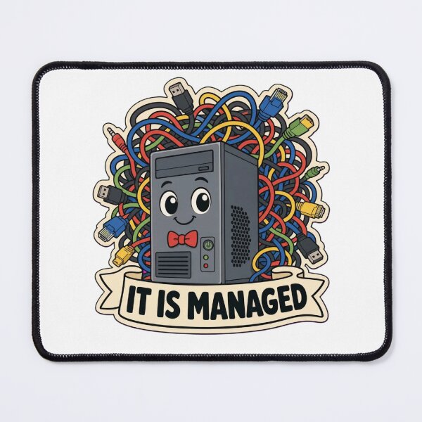Item preview, Cable Management Denial | Funny Gaming PC Hardware Humour designed and sold by DebugLab.