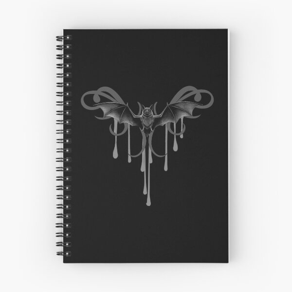 Item preview, monochrome, bat with droplet pattern, Gothic motif designed and sold by Kirei-Lily.