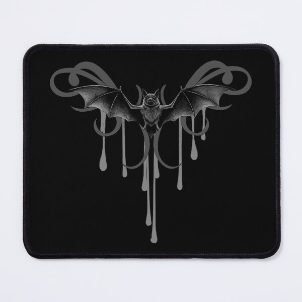 Item preview, monochrome, bat with droplet pattern, Gothic motif designed and sold by Kirei-Lily.