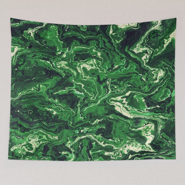 Item preview, Electric Marble (Hunter Green) designed and sold by MidnightRain.