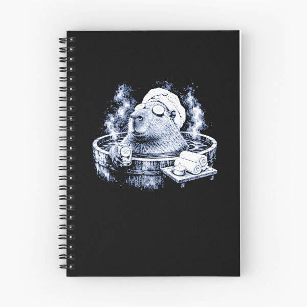 Item preview, Funny Capybara Spa Day Vintage Animal Relaxation Gift designed and sold by DheninStudio.