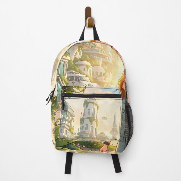 Item preview, Solarpunk Dreams: Bright Eco Future City designed and sold by Serene Strokes Art.