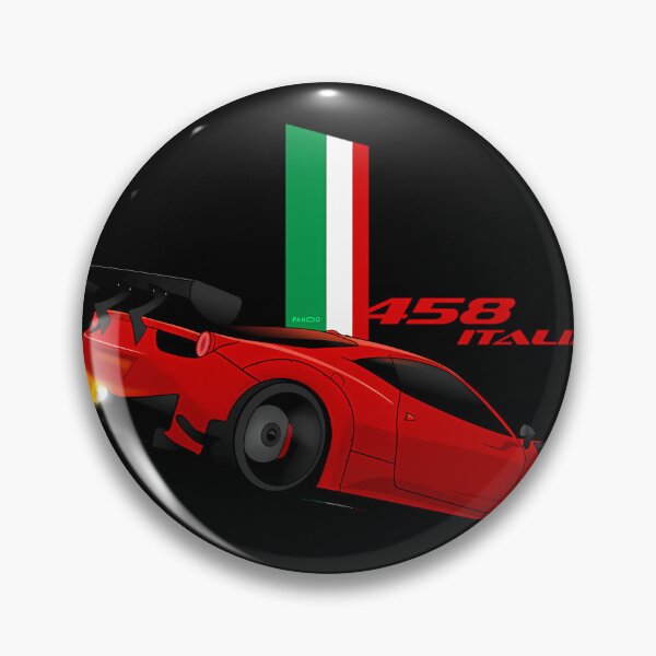Item preview, Ferrari 458 Italia Red Italian Stripes designed and sold by LaurenceBrothe.
