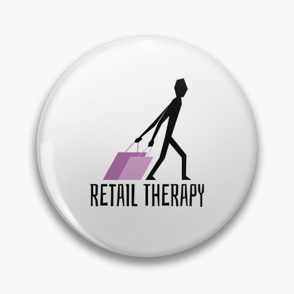 Item preview, Retail Therapy - Sarcastic Shopping Minimalist Vector designed and sold by koza-shop.