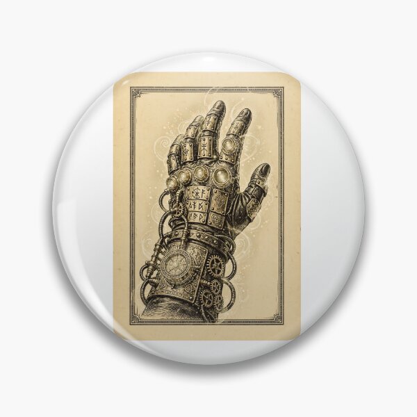 Item preview, Dark Cathedral - Arcana Mechanica in Steampunk Mystic Glove with Runes and Gears designed and sold by Neurospicy Trolls.