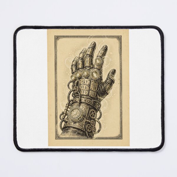 Item preview, Dark Cathedral - Arcana Mechanica in Steampunk Mystic Glove with Runes and Gears designed and sold by Neurospicy Trolls.