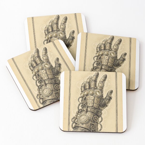 Item preview, Dark Cathedral - Arcana Mechanica in Steampunk Mystic Glove with Runes and Gears designed and sold by Neurospicy Trolls.