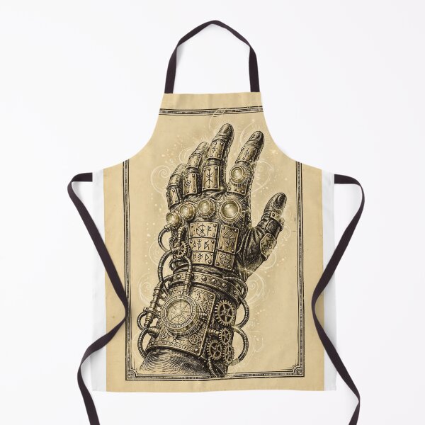 Item preview, Dark Cathedral - Arcana Mechanica in Steampunk Mystic Glove with Runes and Gears designed and sold by Neurospicy Trolls.