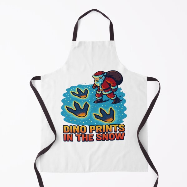 Item preview, Dino Prints In The Snow Santa Claus designed and sold by ColeLaniTrading.