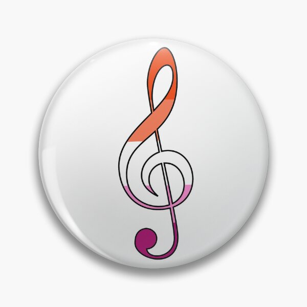 Item preview, Treble Clef - Lesbian designed and sold by TheReedRoom.