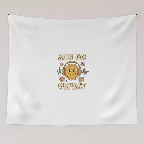 Item preview, Sun on Repeat Groovy Retro Sunshine designed and sold by GoofyShopp.