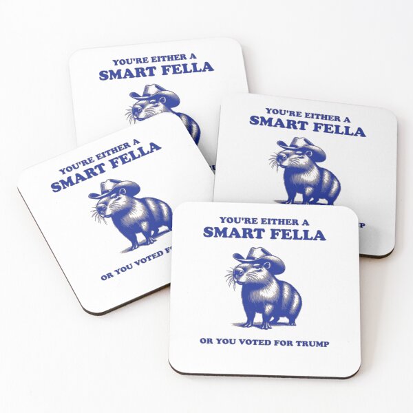 Item preview, You're a Smart Fella Anti Anti Trump Capybara Animal Meme FDT Unhinged Vintage Animal Anti MAGA Democrat designed and sold by DheninStudio.
